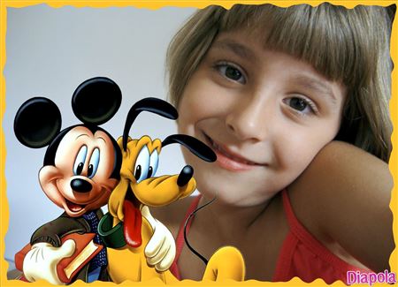 Montage photo Mickey et Pluto