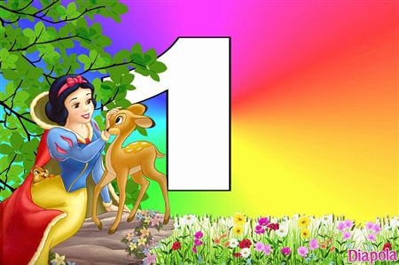 Montage photo Blanche neige et Bambi