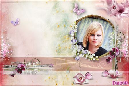 Montage photo Rond floral